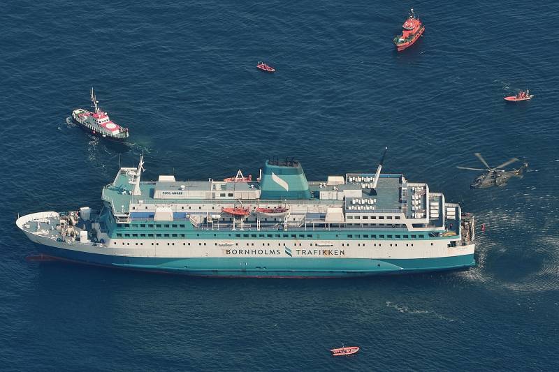 SAR-exercise in Baltic Sea, just north of Rønne Harbour POVL